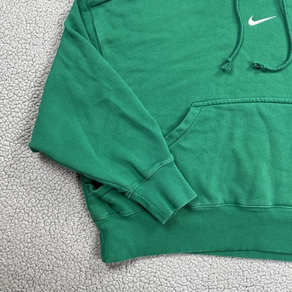 Nike Center Swoosh Phoenix Fleece Hoodie Women Medium Green Logo DQ5858-365 - Picture 10 of 16